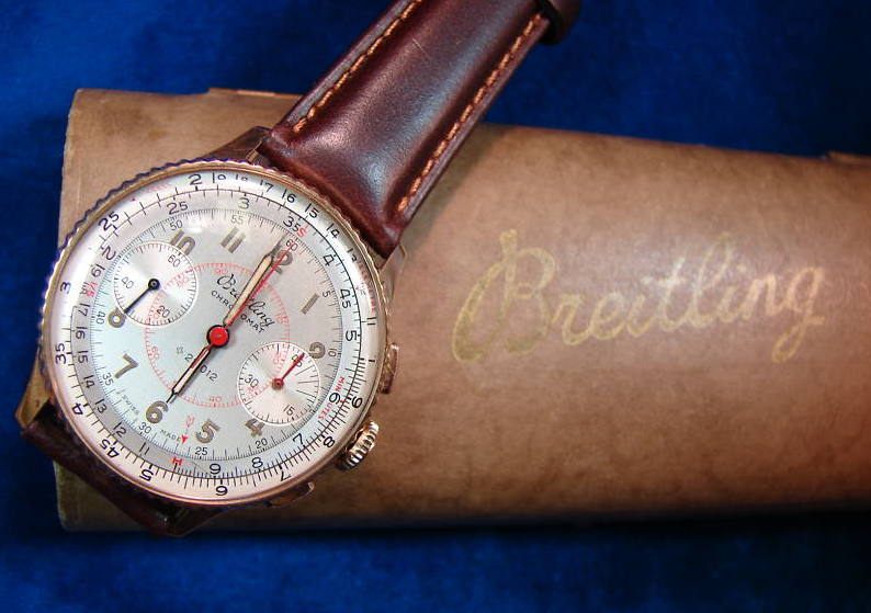 It&rsquo;s On Ebay! 1946 Breitling Chronograph in 18K Gold