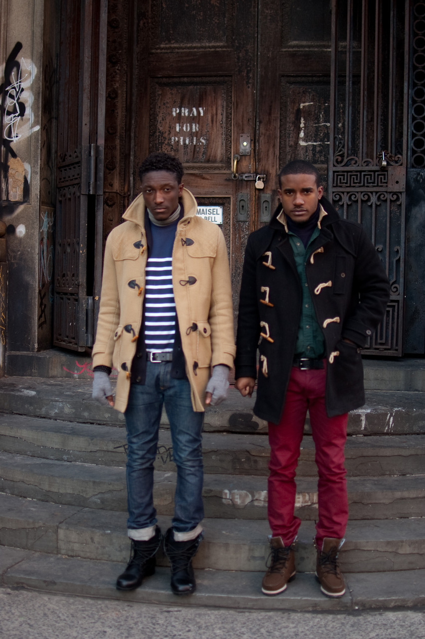Don&rsquo;t the Street Etiquette guys look flyer than the rest of &lsquo;em in their duffle coats?