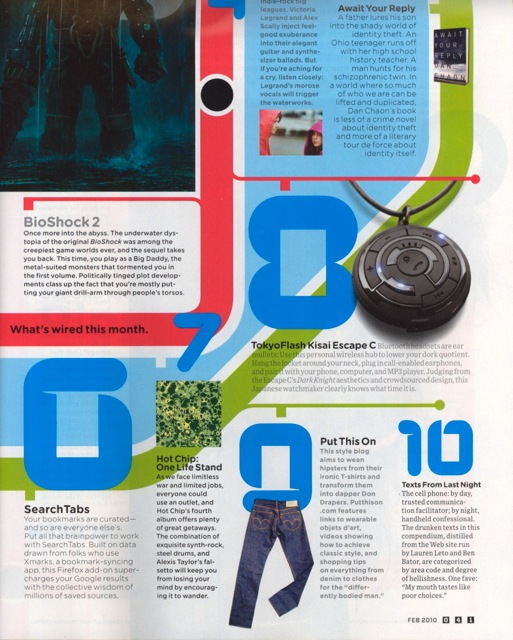 Thanks to Wired for including us in their Playlist this month