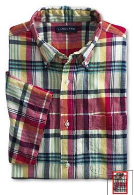 Madras shirts from Lands&rsquo; End