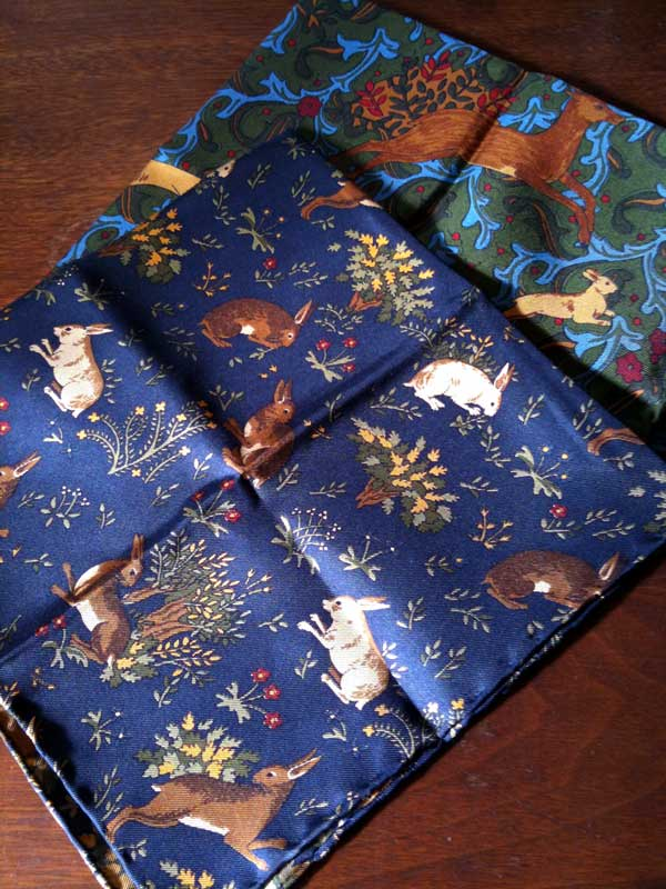 A couple of pocket squares by Holland & Holland