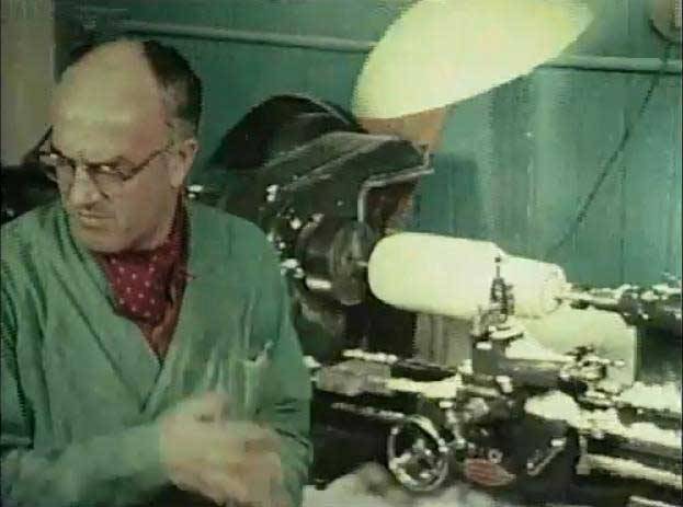 When working with a lathe, always wear a neck scarf.  Always.