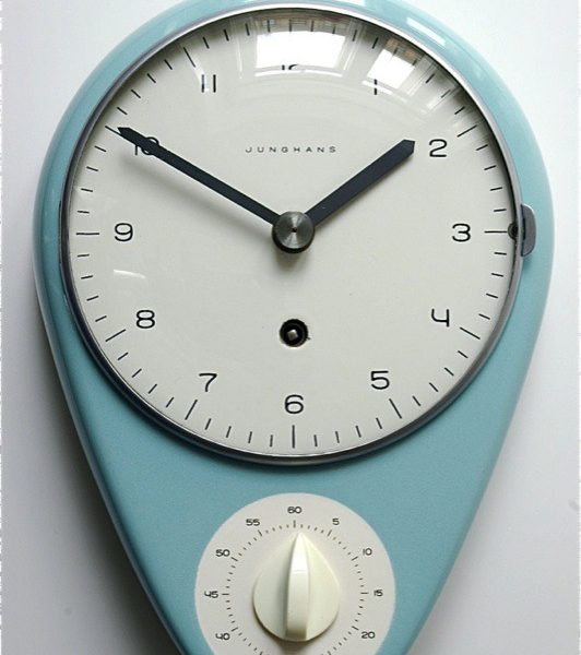 Kitchen clock with timer by Junghans