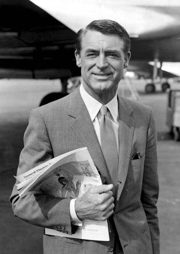 Cary Grant, dressed simply.