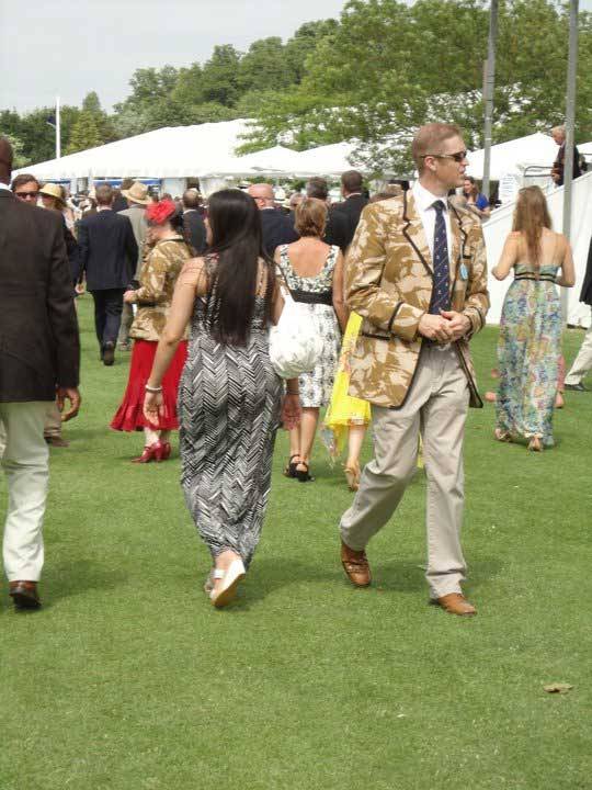 How about this camo blazer for the Henley Royal Regatta by a member of the Royal Combined Services crew team?