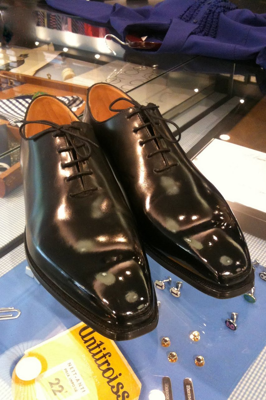 Crockett & Jones wholecuts, polished up for a wedding