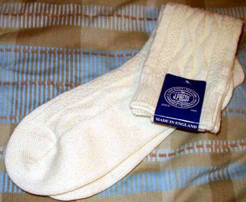 It&rsquo;s On eBay - J. Press Aran Cable Wool Socks