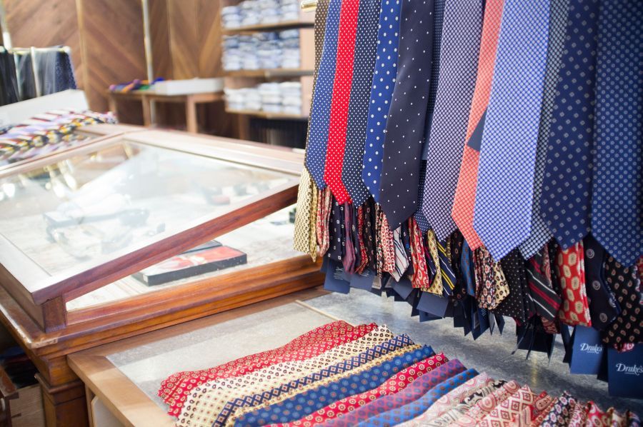 The Tie Pub. The new Drake’s store - open for business starting today, 11am.