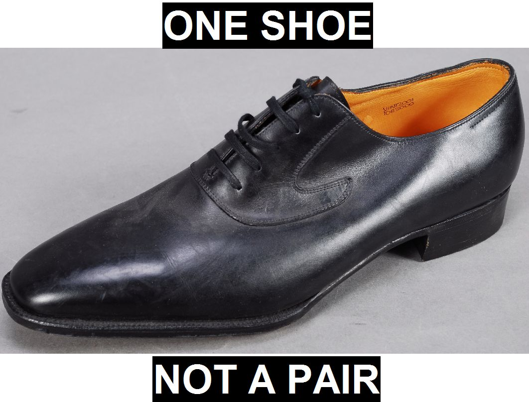 John Lobb Left Shoe Black Sz 10E NOT A PAIR