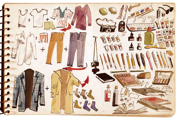 Adolf Konrad&rsquo;s packing list, December 16th, 1973