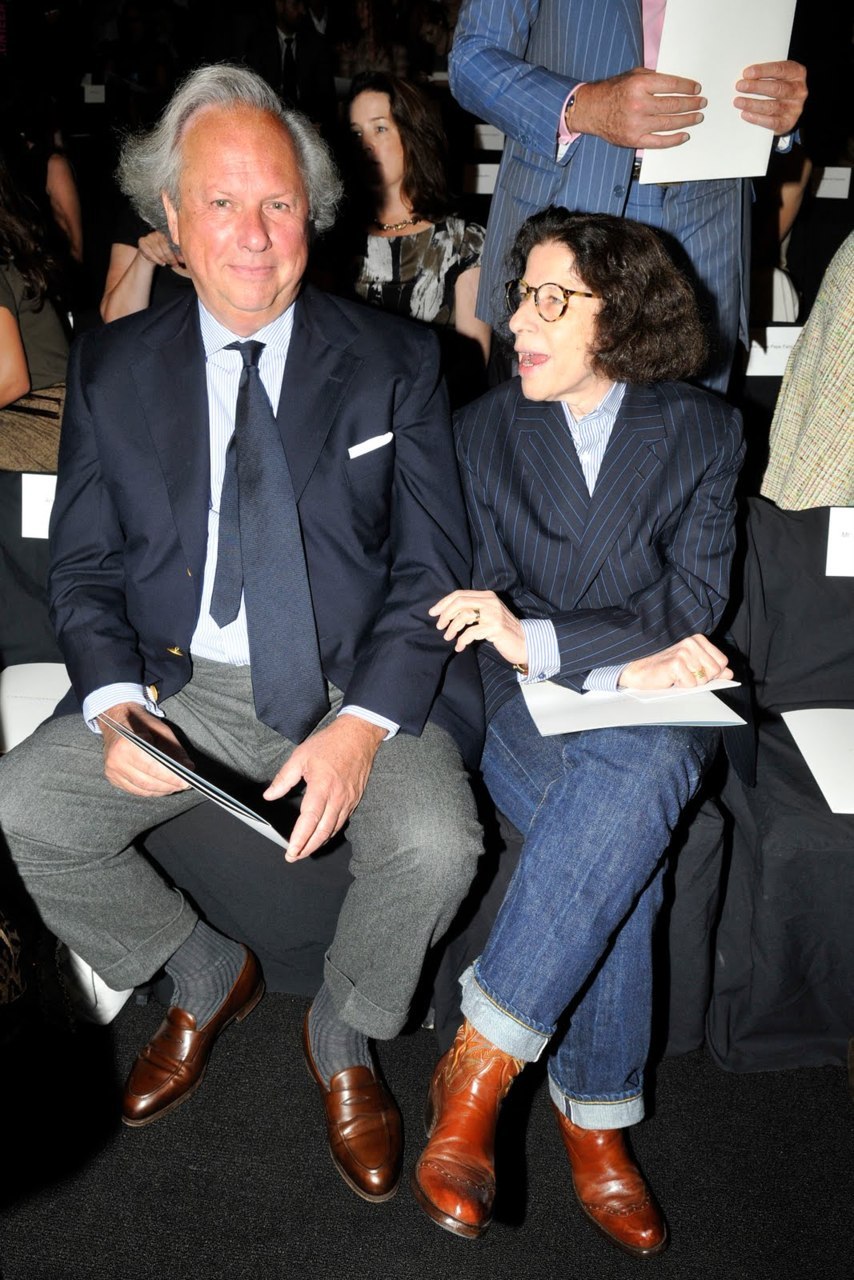 Graydon Carter and Fran Leibowitz