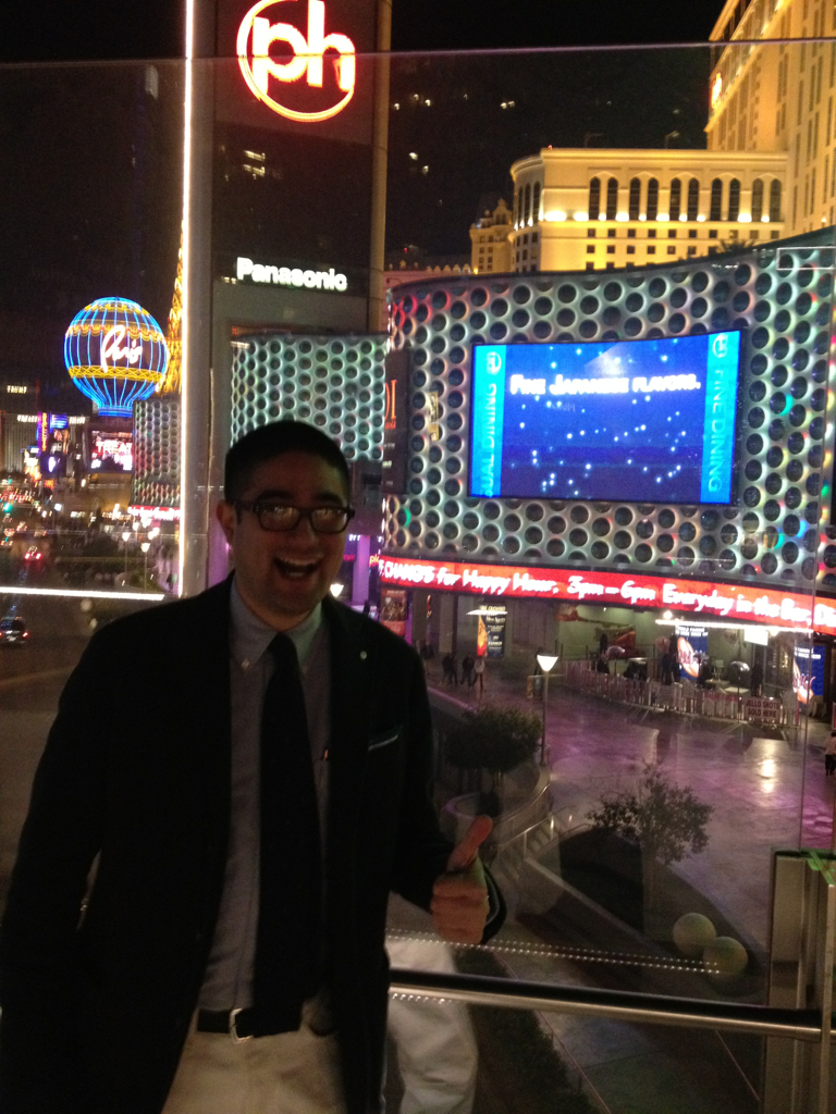 Taken Wednesday evening in Las Vegas. I’m not above posing like a dork for photos.