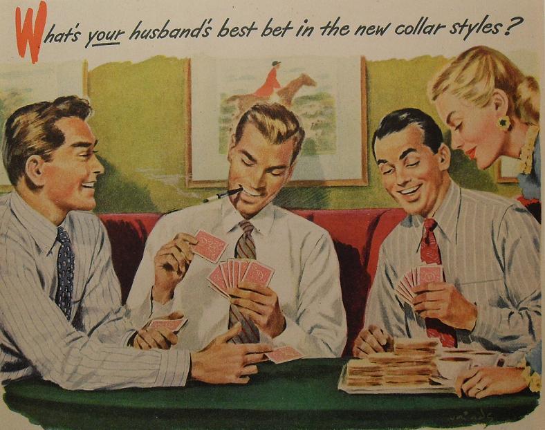 My hand is full of semi-spreads and button-downs