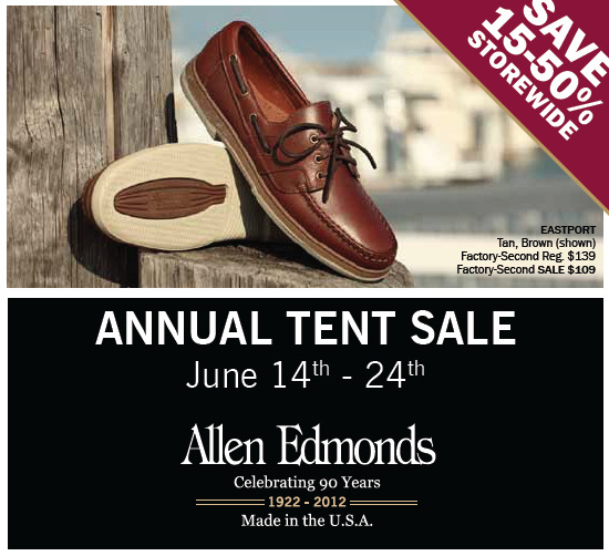 Allen Edmonds&rsquo; Tent Sale