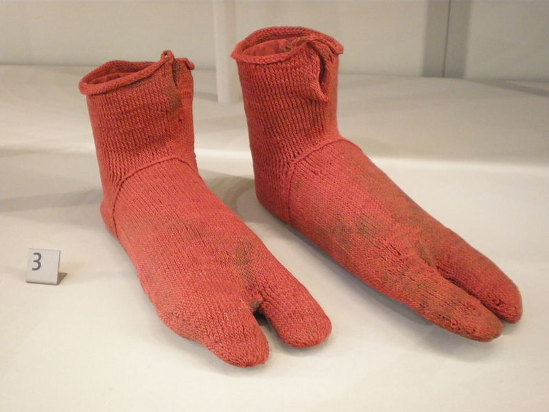 Ancient Egyptian socks, circa 250-420 AD