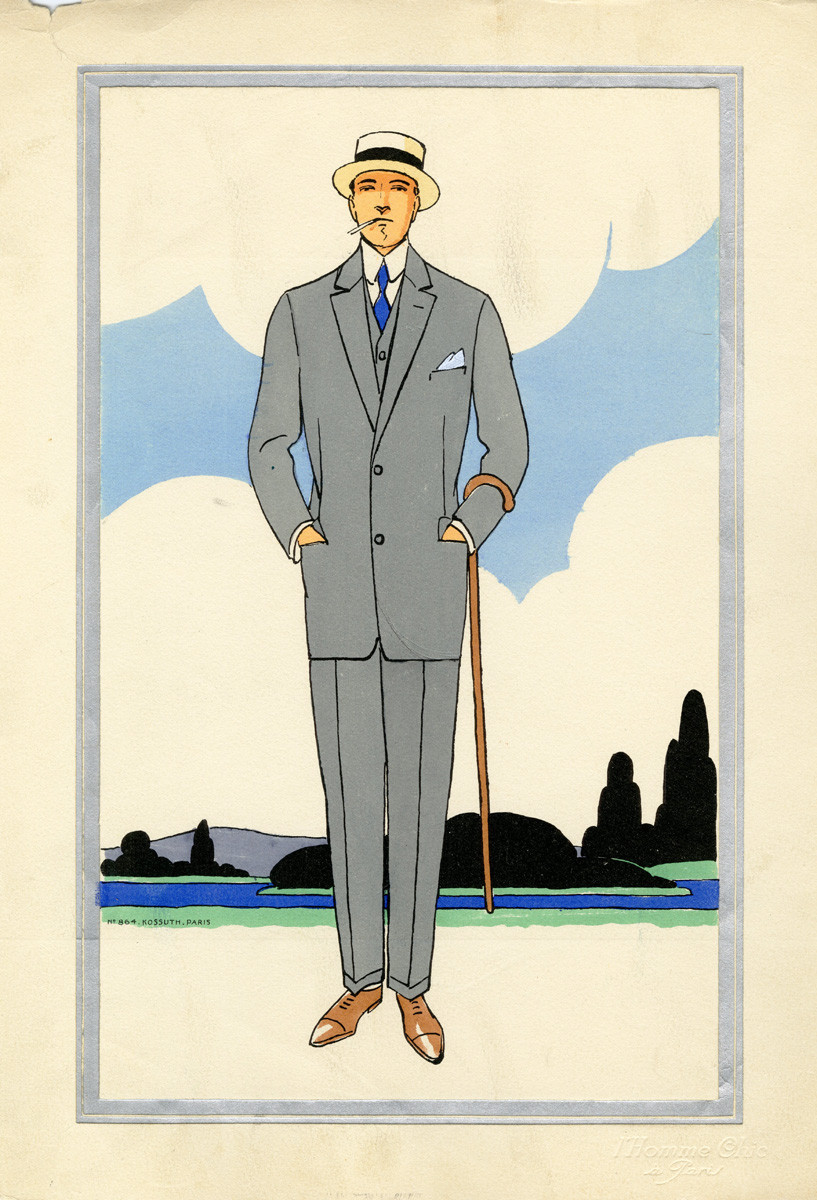1920s men&rsquo;s fashion illustrations