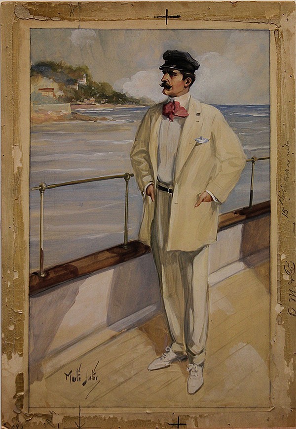 &ldquo;The Yachtsman&rdquo;, Illustration by Martin Justice