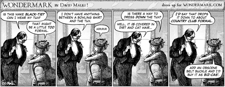 Sartorial gold from David Malki! and Wondermark