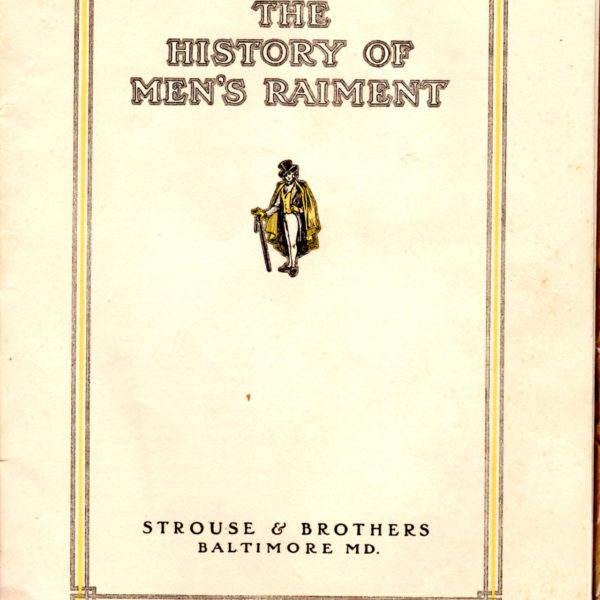 The History of Men&rsquo;s Raiment: Spring & Summer, 1912
