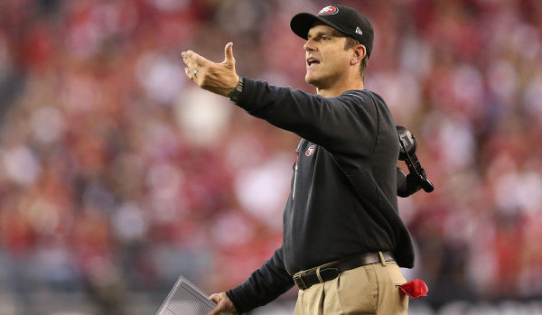 Jim Harbaugh&rsquo;s $8 Pleated Khakis