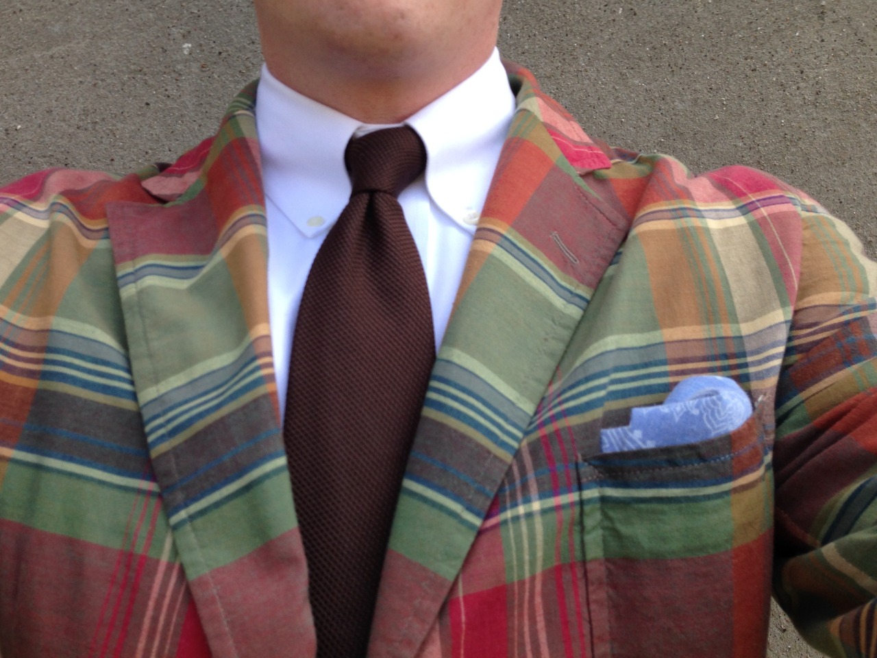 Real People: Madras and Brown Grenadine