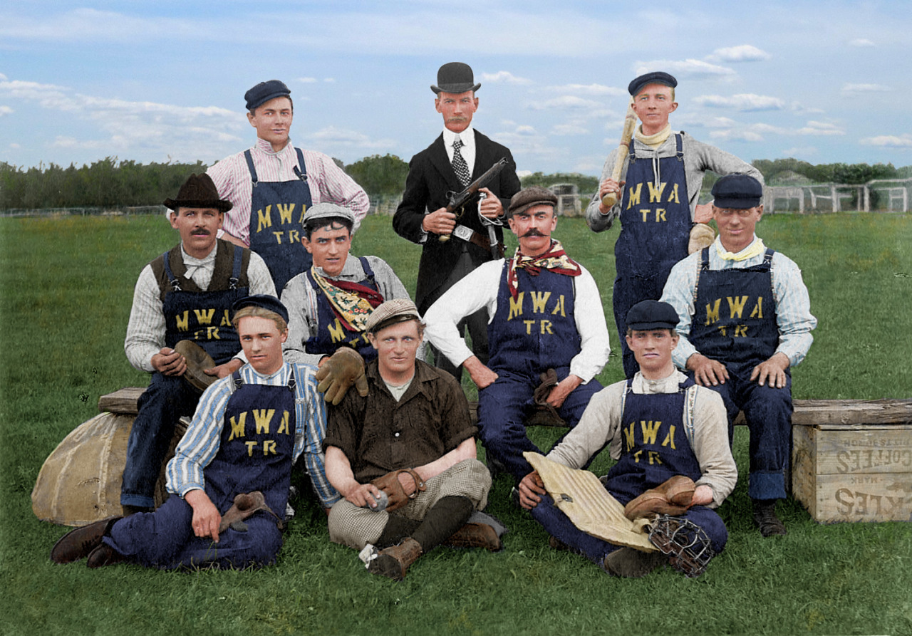 The Modern Woodsmen of America baseball team, Two Rivers, Wisconsin, circa 1900