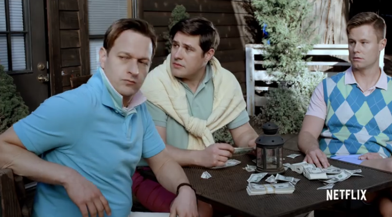 Josh Charles, Rich Sommer and Eric Nenninger at the presentation of their neo-prep line