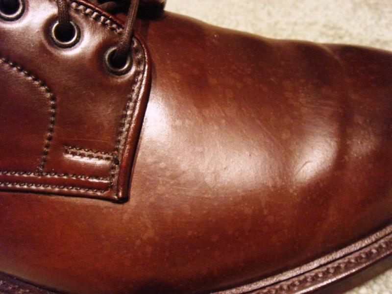 Preventing Spotting on Shell Cordovan