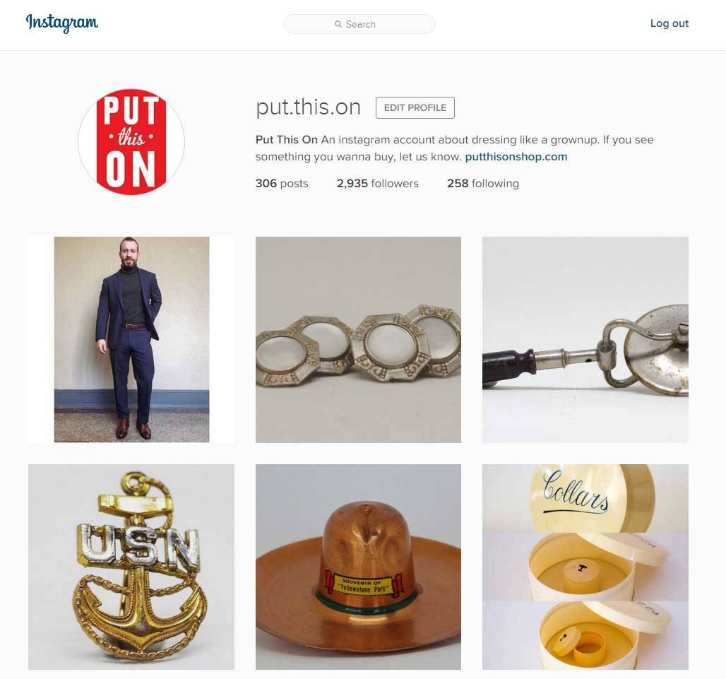 The Put This On Instagram account