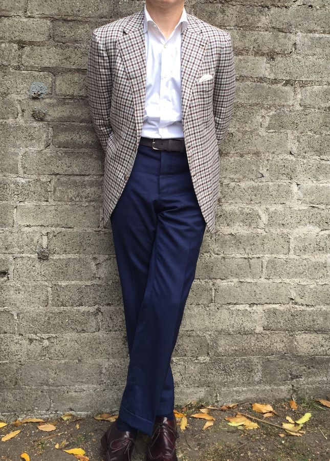 Real People: Wearing Navy Trousers